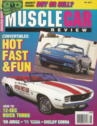 MUSCLE CAR REVIEW 1990 MAY - ASC, SPOILER, PACE CARS